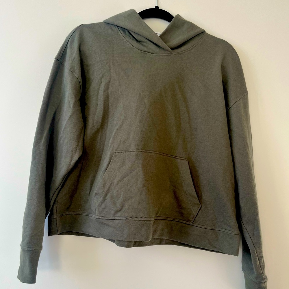 James Perse Pullover Hoodie- olive green, size 1